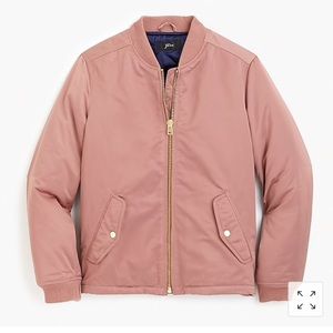 J Crew Bomber Side Zips NWT